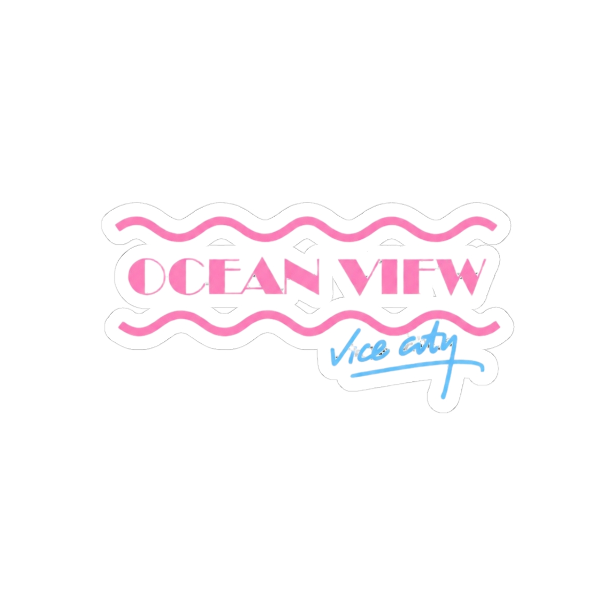 Ocean View Hotel Vice City Retro Gamer Sticker - Official stickers merchandise