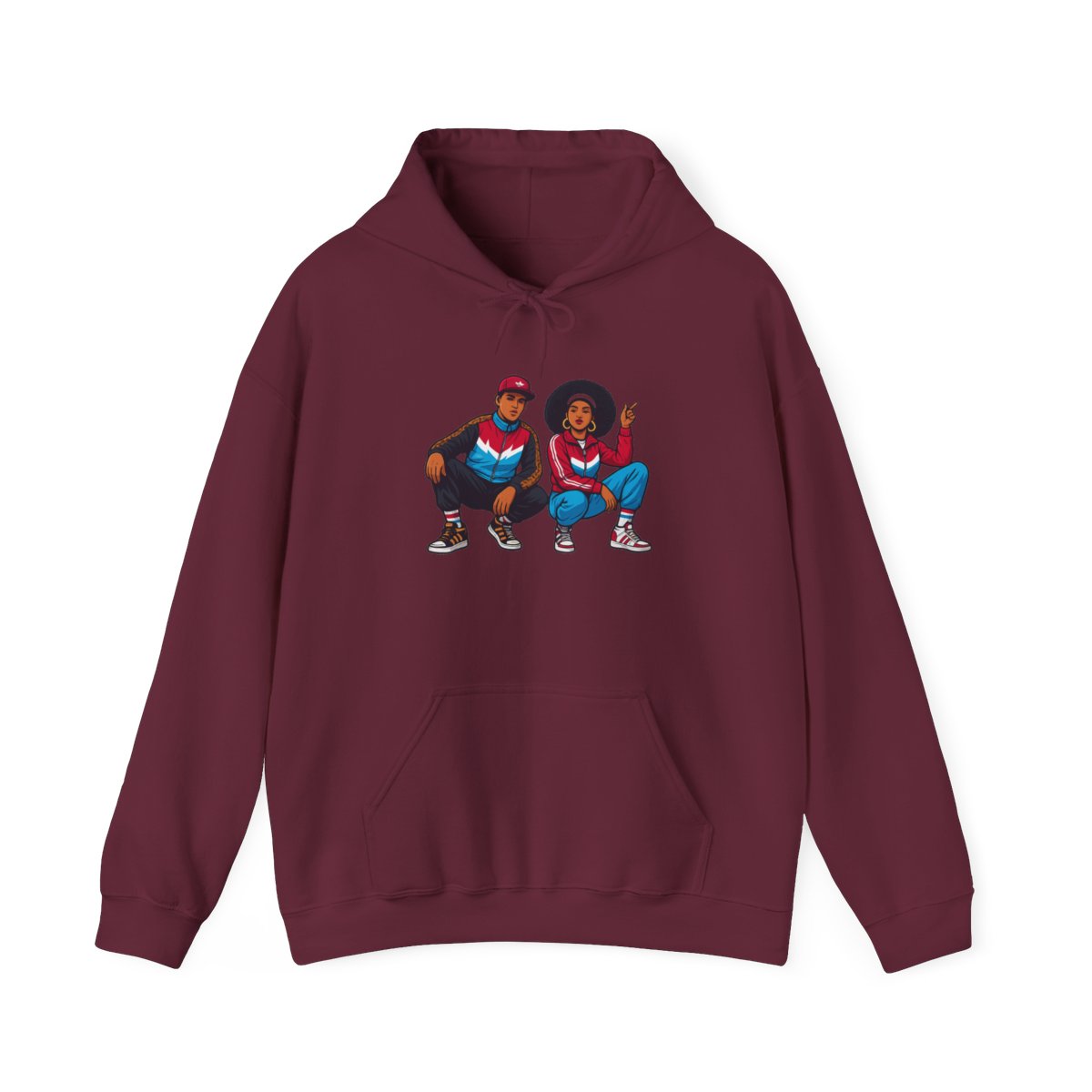 1980s B-Boy FlyGirl GTA Style Hoodie - alternate angle 3, merchandise