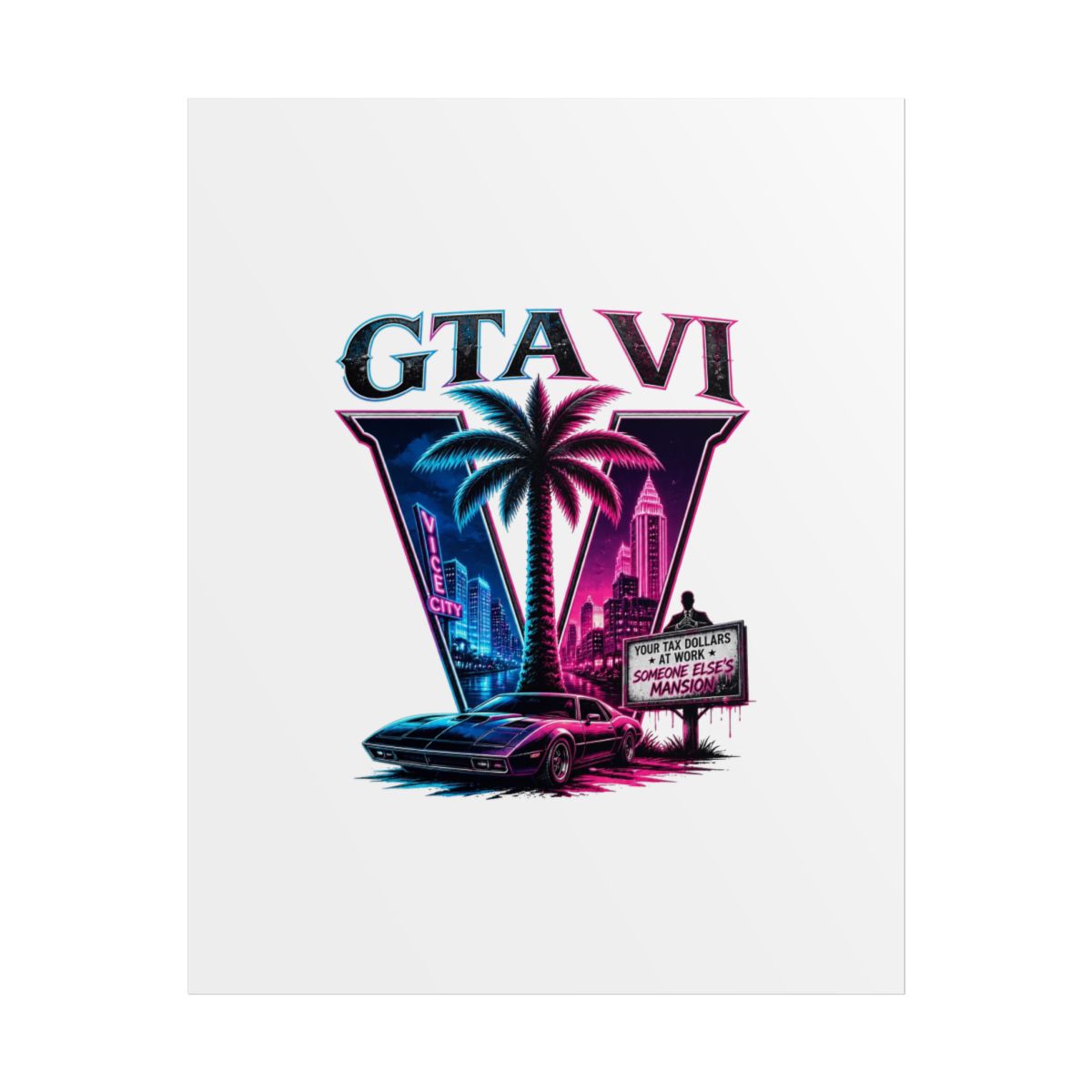 GTA VI "GTA VI" Poster - Official Posters & Wall Art merchandise