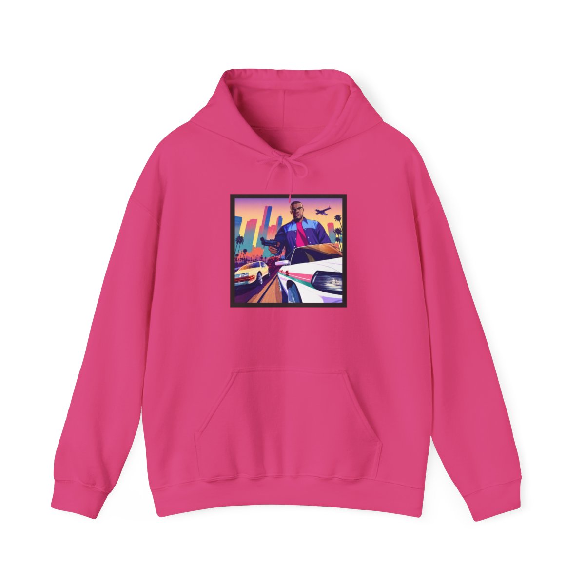 Gta Hoodie Two Tone Hoodie | GTA VI - alternate angle 4, merchandise