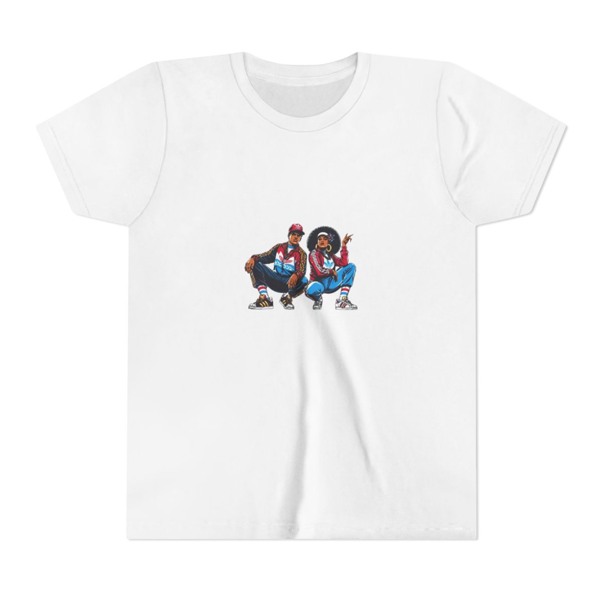 1980s B-Boy FlyGirl GTA Style Kids T Shirt - Retro Hip-Hop Gamer Gift